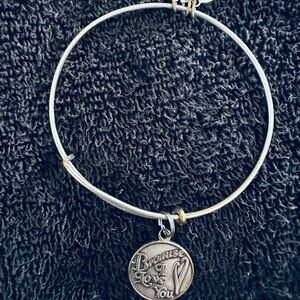 Alex and Ani Silver Bracelet with Gold Accents
